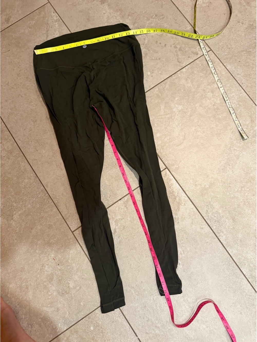 lululemon high rise 25” align leggings olive green size 10